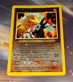 2001 Pokemon TCG Entei Black Star Promo #34 Reverse Holo Swirl NM Nintendo WOTC - Image 1