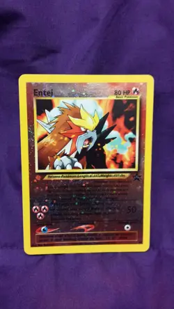 Wow!!! Pokemon!!! ENTEI Reverse Holo TCG: Movie 3 Black Star Promo #34 WotC NM/M - Image 1