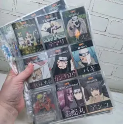Lot 2002 PANINI NARUTO CARDS LOT OF 17 Pages Kiba Naruto Rock Kakashi Sasuke NM - Image 1