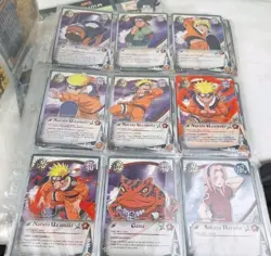 Lot 2002 PANINI NARUTO CARDS LOT OF 17 Pages Kiba Naruto Rock Kakashi Sasuke NM - Image 2