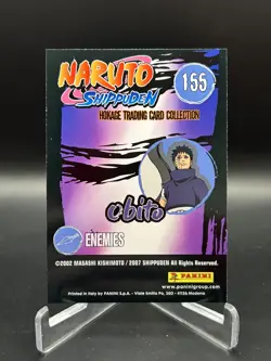 Panini Naruto Shippuden Hokage Collection Trading Cards Obito #155 Enemies Card - Image 2