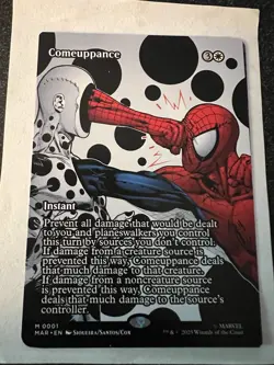 Magic the Gathering Spider-Man Comeuppance Borderless Error Miscut - Image 1