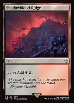 1x Shadowblood Ridge NM Eng MTG - Commander Final Fantasy - Image 1