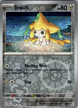 👑Pokemon - Jirachi - Reverse Holo - 098/142 - S&V: Stellar Crown - (NM)👑 - Image 1
