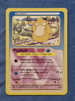 LP Psyduck Funskool 2004 Vintage India Pokemon Card RARE HTF - Image 1