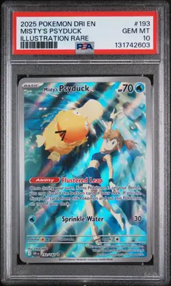 MISTY’S PSYDUCK 193/182 PSA 10 DESTINED RIVALS ILLUSTRATION RARE POKEMON ENGLISH - Image 1