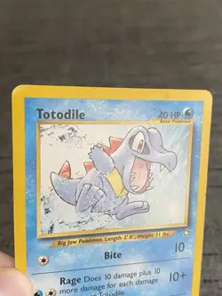 Carte Pokemon Totodile 80/111 Neo Genesis Wizard Anglais Occasion - Image 5
