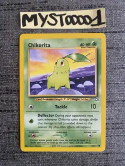 Carte Pokemon Chikorita 53/111 Neo Genesis Wizard Anglais Occasion - Image 1
