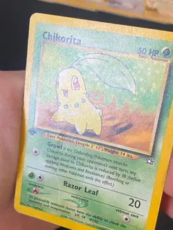 ENGLISH POKEMON CHIKORITA 54/111 1ST EDITION WIZARDS NEO GENESIS GERMIGNON - PL - Image 2