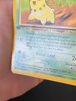 ENGLISH POKEMON CHIKORITA 54/111 1ST EDITION WIZARDS NEO GENESIS GERMIGNON - PL - Image 4