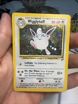 Pokemon TCG Wigglytuff Holo Rare Card 19/130 Base Set 2 - Image 1