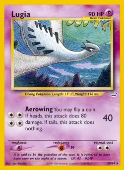 Lugia - 20/64 - Pokemon Neo Revelation Unlimited Rare Card WOTC HP - Image 1