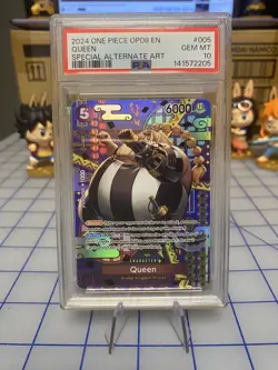 Queen One Piece TCG ST04-005 SP Parallel OP08 English NM Two Legends - PSA 10 - Image 1