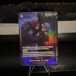 OP14 The Azure Sea's Seven EB04-038 Rosinante & Law SR Alternate Art. English - Image 1