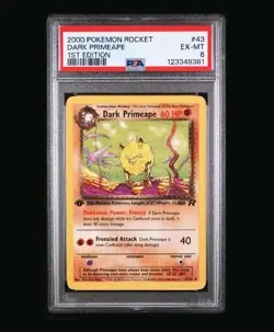 PSA 6 1st Edition Dark Primape 43/82 Rocket 2000 | Uncommon, Vintage | Pokemon - Image 1
