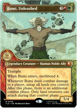 Bumi, Unleashed (Showcase) 0348 - Avatar: The Last Airbender TLA - MTG - NM/M - Image 1
