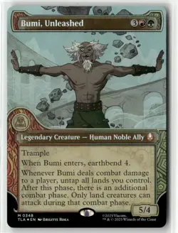 MTG Bumi, Unleashed 0348 Foil (Showcase) Avatar TLA NM - Image 1