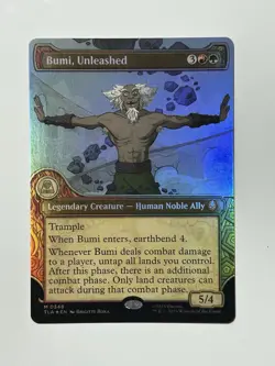 Bumi, Unleashed (Showcase Foil) 0348 - Avatar: The Last Airbender TLA - MTG - NM - Image 1