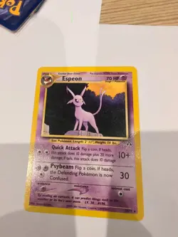 Pokemon TCG Card Espeon 20/75 Neo Discovery Rare Non Holo WOTC LP TCG - Image 1