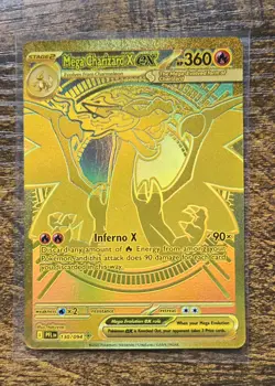 Mega Charizard X EX Phantasmal Flames 130/94 Mega Ultra Rare Gold Card - Image 1