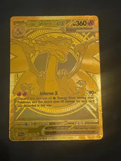 Mega Charizard X EX Phantasmal Flames 130/94 Mega Ultra Rare Gold Card - Image 1