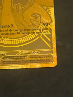 Mega Charizard X EX Phantasmal Flames 130/94 Mega Ultra Rare Gold Card - Image 3