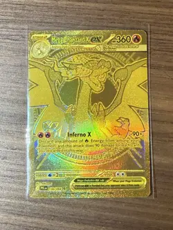 Mega Charizard X EX Phantasmal Flames 130/94 Mega Ultra Rare Gold Card - Image 2