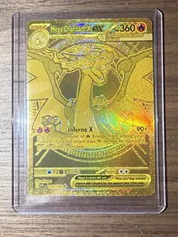 Mega Charizard X EX Phantasmal Flames 130/94 Mega Ultra Rare Gold Card - Image 3