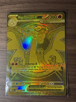 Mega Charizard X EX Phantasmal Flames 130/94 Mega Ultra Rare Gold Card - Image 4