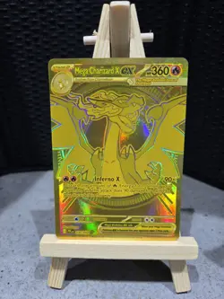 Mega Charizard X EX Phantasmal Flames 130/94 Mega Ultra Rare Gold card - Image 2