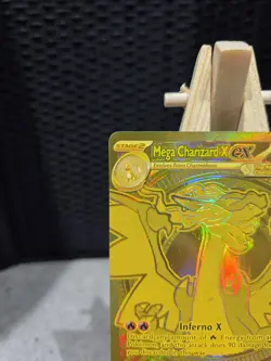 Mega Charizard X EX Phantasmal Flames 130/94 Mega Ultra Rare Gold card - Image 3