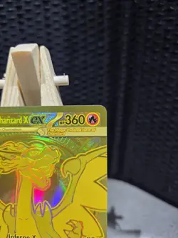 Mega Charizard X EX Phantasmal Flames 130/94 Mega Ultra Rare Gold card - Image 4