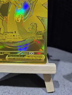Mega Charizard X EX Phantasmal Flames 130/94 Mega Ultra Rare Gold card - Image 5