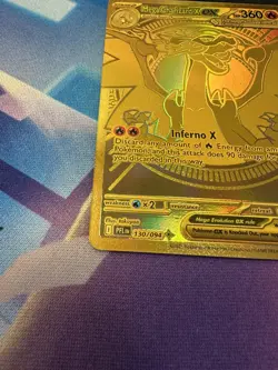 Mega Charizard X EX Phantasmal Flames 130/94 Mega Ultra Rare Gold Card - Image 4