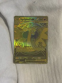 Mega Charizard X EX Phantasmal Flames 130/94 Mega Ultra Rare Gold Card - Image 1