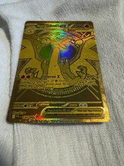Mega Charizard X EX Phantasmal Flames 130/94 Mega Ultra Rare Gold Card - Image 3