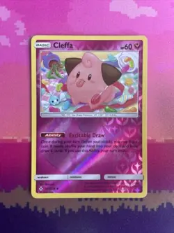 Pokemon Card Cleffa Unbroken Bonds Reverse Holo Uncommon 131/214 Near Mint - Image 1