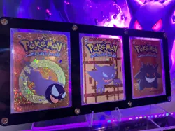 Gengar EVOLUTION Pokemon Vending Prism Sticker Cards - Rare SET WITH CASE - Image 2