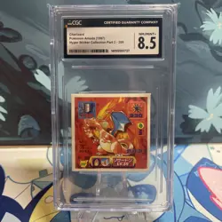 Pokemon Charizard | 209 | Amada Kai Hyper Sticker Collection 2 1997 | CGC 8.5 - Image 1