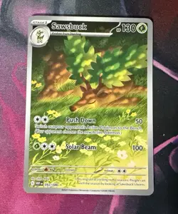 Pokemon TCG Sawsbuck 092/086 Illustration Rare White Flare MINT/NM - Image 1