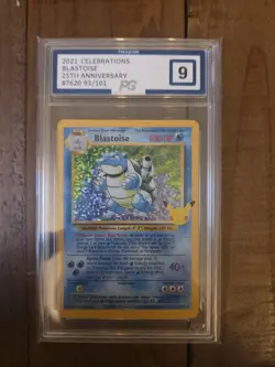 PSA 9 MINT Blastoise 2/102 Holo Pokemon Celebrations Card 2021 #2 Classic - Image 1