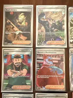 Pokemon TCG Full Art Trainer Card Lot Of 11 w/ Boss’s Orders Mint/NM In Sleeves - Image 2