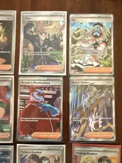 Pokemon TCG Full Art Trainer Card Lot Of 11 w/ Boss’s Orders Mint/NM In Sleeves - Image 3