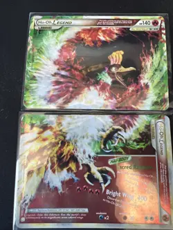 Pokemon TCG Ho-Oh LEGEND Heartgold & Soulsilver 111+112 Holo Rare Card Set - Image 1