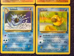 POKEMON CARD X4 FOSSIL GOLDUCK 35/62 PSYDUCK 53/62 GRAVELER 37/62 GEODUDE 47/62 - Image 3