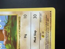 Pokemon Card Diglett Shadowless Base Set 1st Edition Common 47/102 Near Mint - Image 5