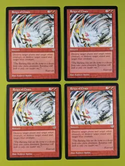 Reign of Chaos x4 Mirage 4x Playset Magic the Gathering MTG - Image 1