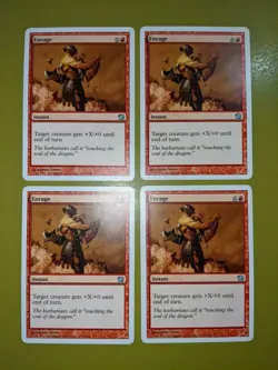 Enrage x4 Ninth Edition 9th 4x Magic the Gathering MTG - Image 1