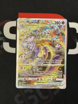 2023 Pokemon Crown Zenith Mewtwo VSTAR GG44/GG70 Galarian Gallery Full Art NM - Image 1