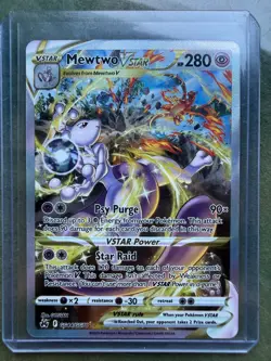 Pokemon Mewtwo VSTAR Ultra Rare Crown Zenith: Galarian Gallery GG44/GG70 NM - Image 1